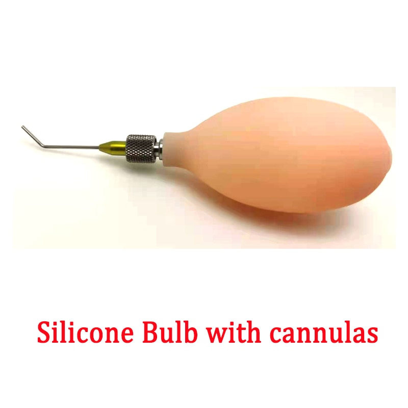 Silicone Bulb with cannulas  