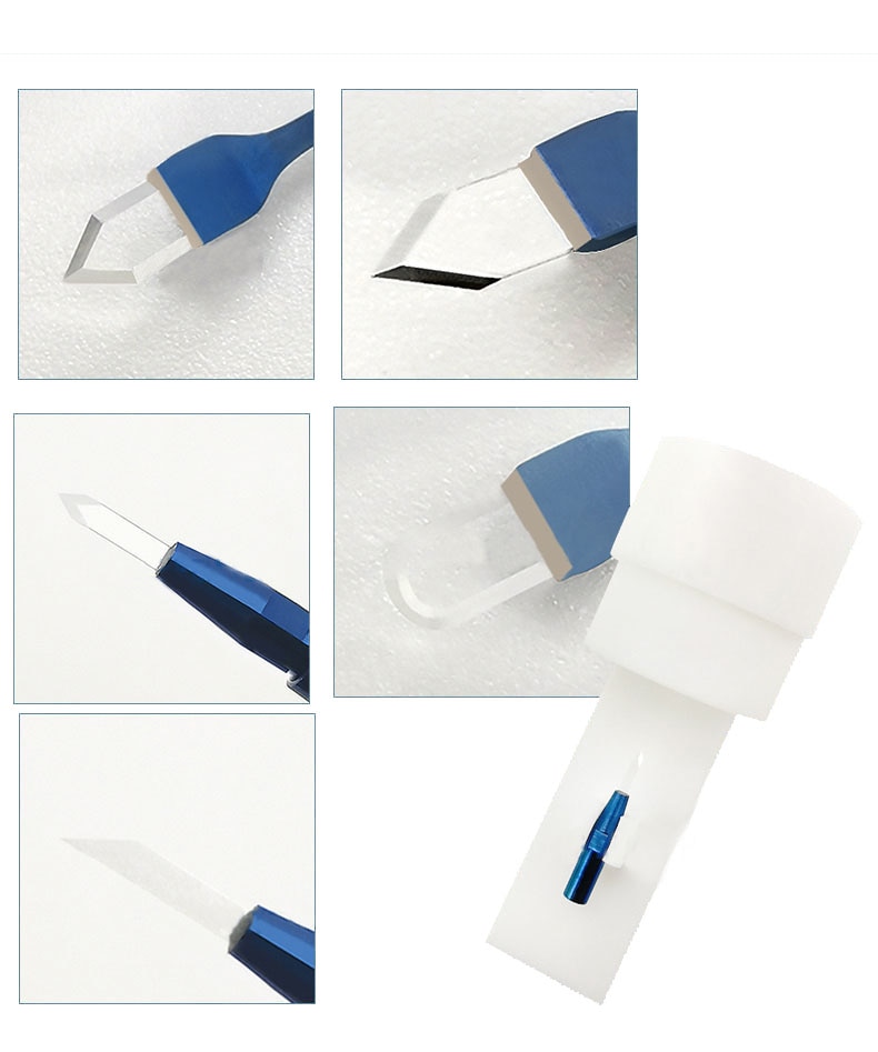 Sapphire Knives Diamond Knives Spear Crescent Lancet Keratome   