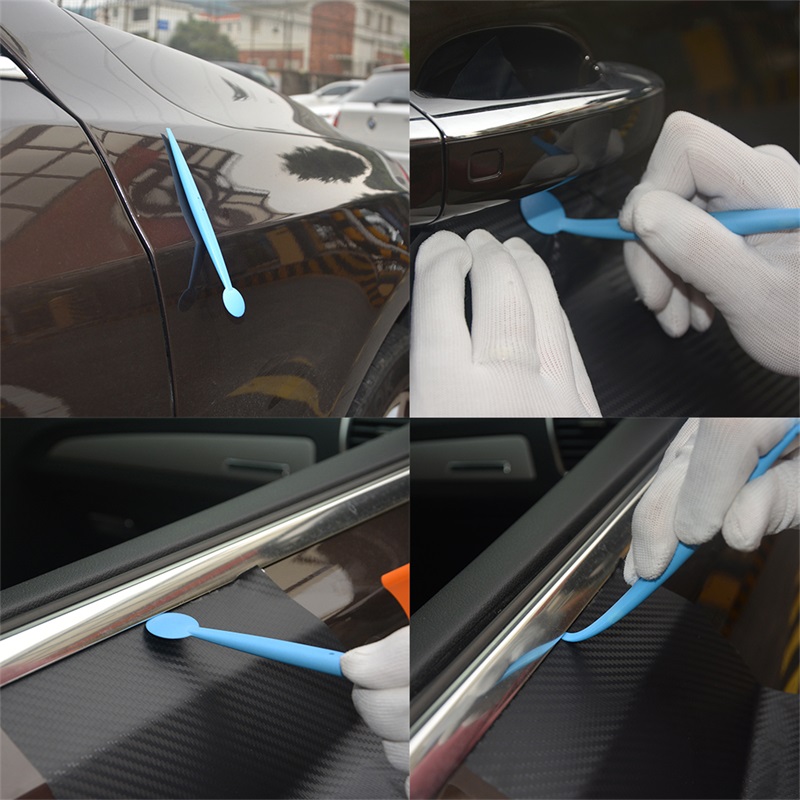 FOSHIO 32PCS Vinyl Auto Wrap Magnetic Stick Squeegee Carbon Fiber Foil Film Vehicle Window Tint Tool Set with Storage Bag FOSHIO Vinyl Wrap Magnetic Stick Squeegee Vehicle Window Tint Tool Set