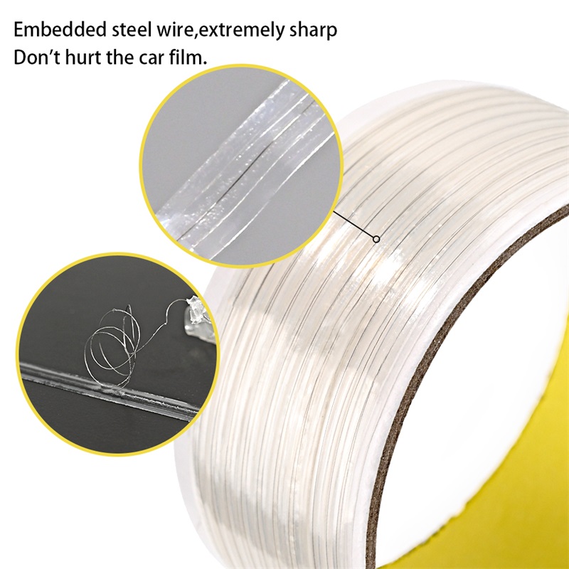 FOSHIO10M Vinyl Transparent Knifeless Tape Carbon Fiber PPF Line Design Film Cutter Tape for Wrapping FOSHIO Vinyl Transparent Knifeless Tape PPF Line Design Film Cutter