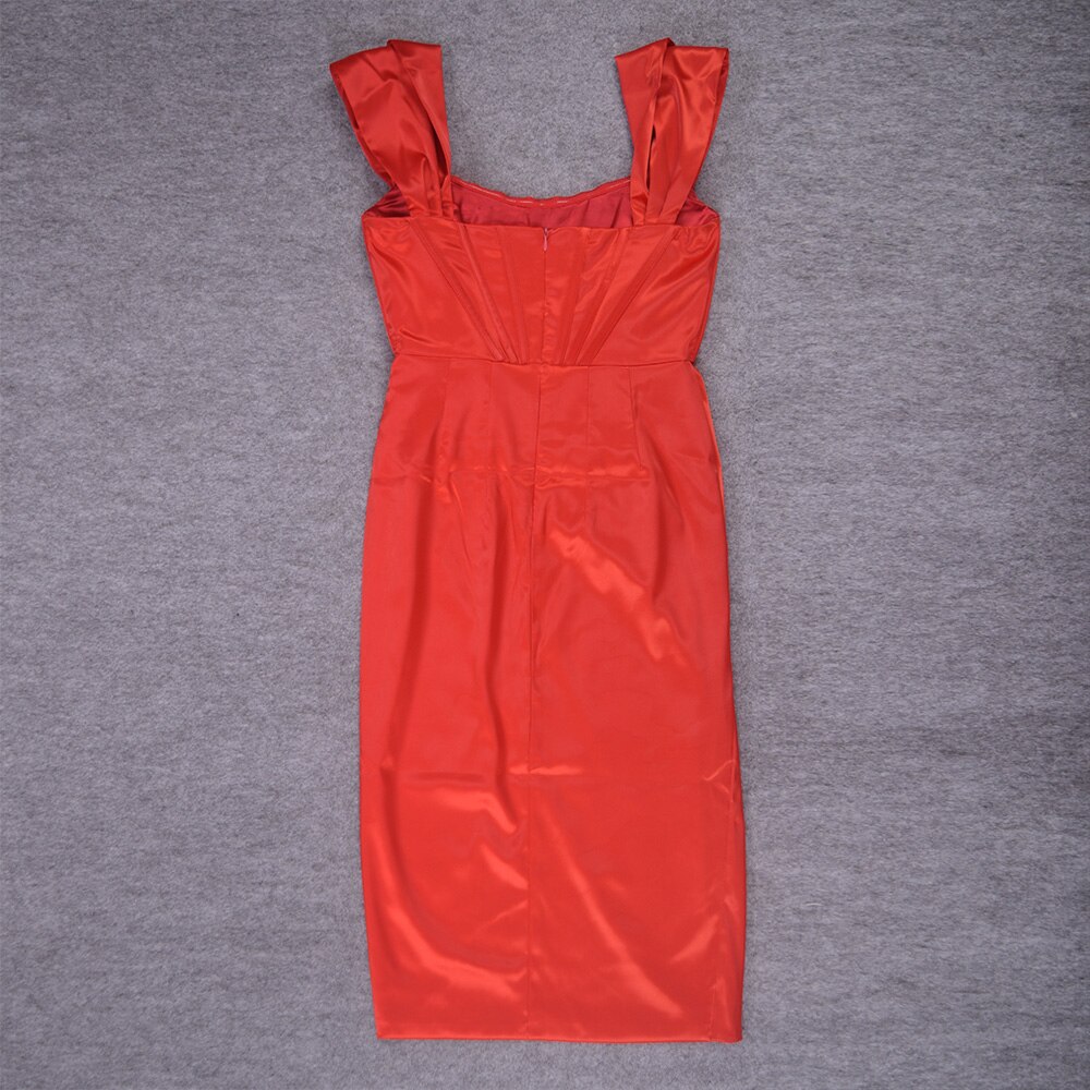 New Fashion Summer Sexy Split Long Bodycon Dresses Off Shoulder Red Dress Party Club Midi Mini HLB4852 
