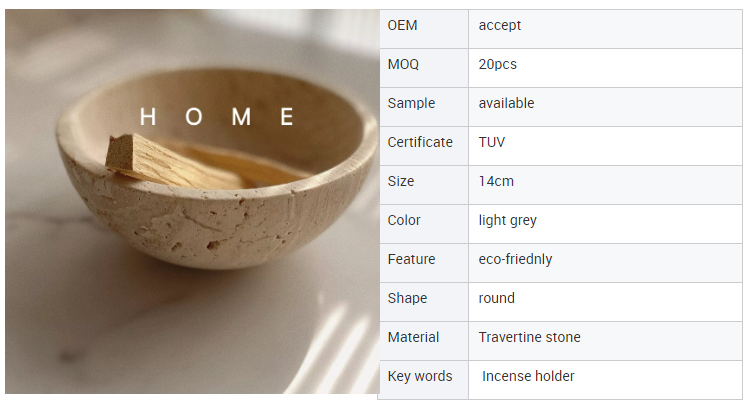 Dome Marble Incense Burner Home Hotel Decoration Religious Round Ornament Beige Stone Travertine Incense Holder 14.5*H7.25cm Natural Stone Incense Stick Holder-Casamarbury Marble Incense Holder,Modern Incense Holder,Incense Stick Holder,Marble Incense Burner,Stone Incense Holder,natural stones,Wholesale