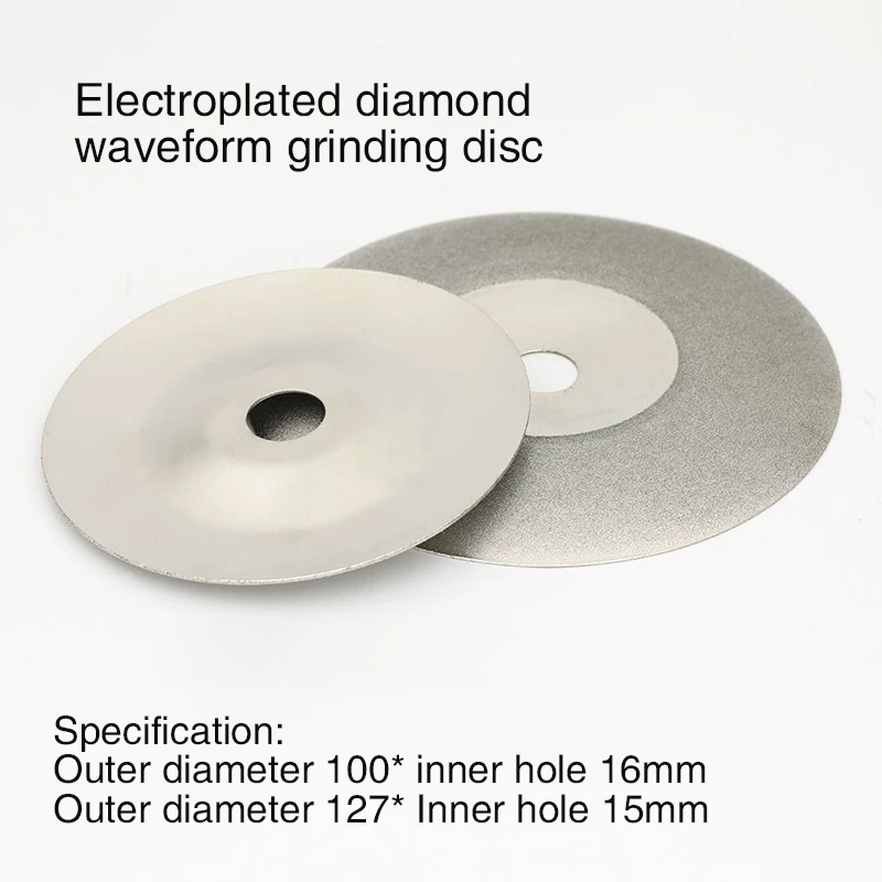 10cm wave electroplated carborundum grinding plate Glass grinding plate 127mm diameter wave grinding plate Wave grinding plate  