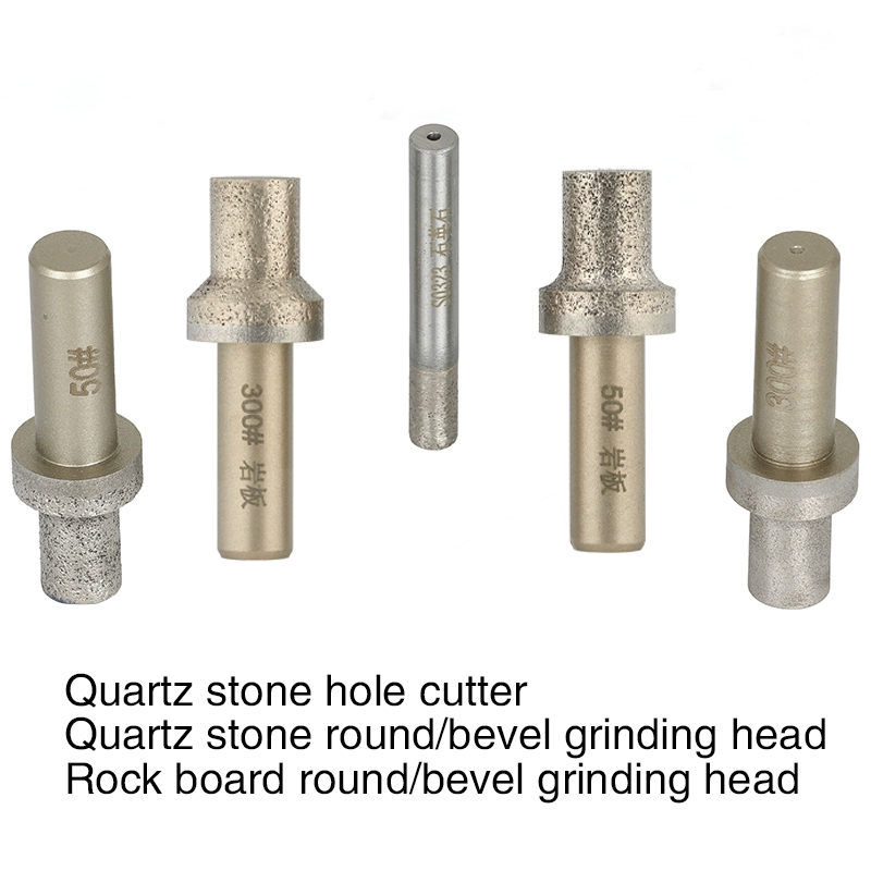 Quartz stone inner hole cutter grinding head TSM2600 machine diamond arc bevel rock plate diamond wheel  
