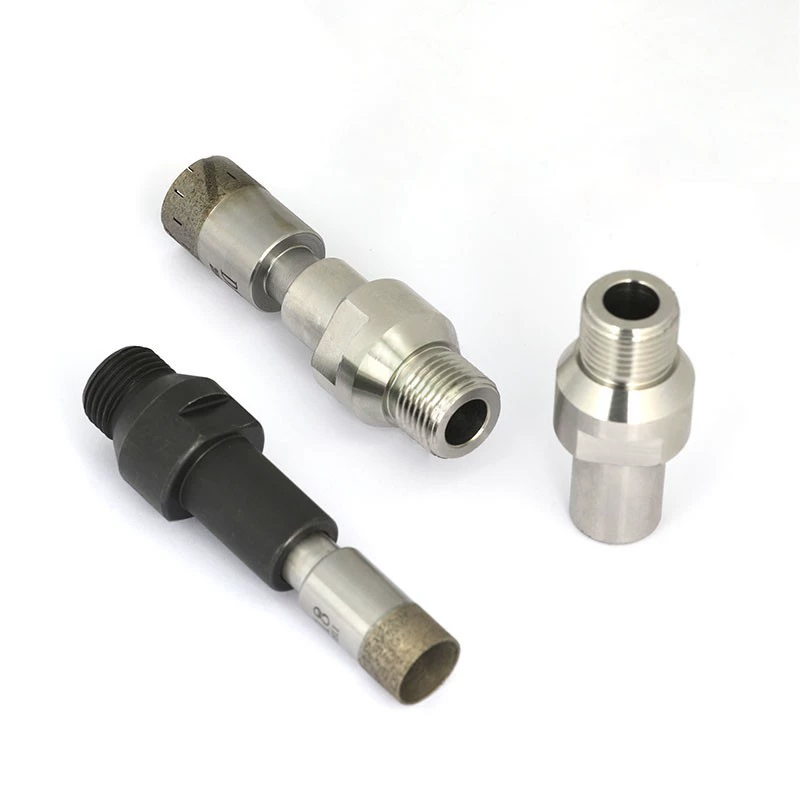 Glass drilling machine taper shank drill sleeve 65mm stainless steel coupling shaft opening chuck 75mm integral drilling extension sleeve  