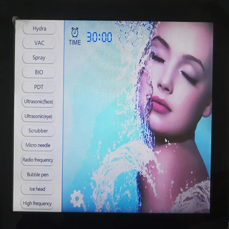 Hydra Oxygen Facial Dermabrasion Machine Ultrasound Eyes Tightening Hydrate Injector Crystal Diamond Microdermabrasion Equipment PDT LED Skin Scrubber Device 14 in 1 Hydra Facial Machine | Honkay hydrafacial machine,14 in 1 hydra facial machine,microdermabrasion machine