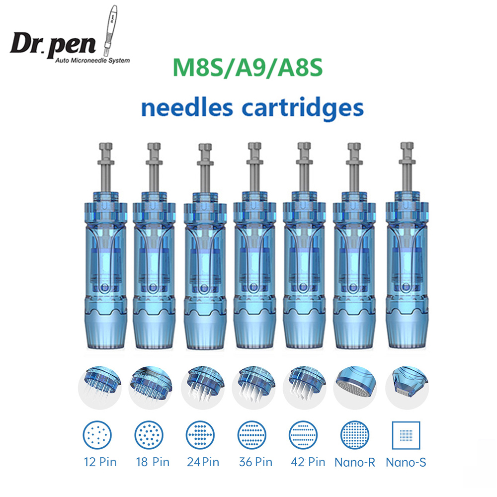 Dr. Pen Ultima A8S/M8S/A9/A11 Original Manufacturer Replacement MTS Needles Cartridges,11/16/24/36/42 Pins Round Nano Bayonet Dr Pen A8S M8S A9 A11 Needle Cartridges Original Manufacturer - Honkay MTS Needles Cartridges,Dr Pen A8S M8S A9 A11 Needle Cartridges
