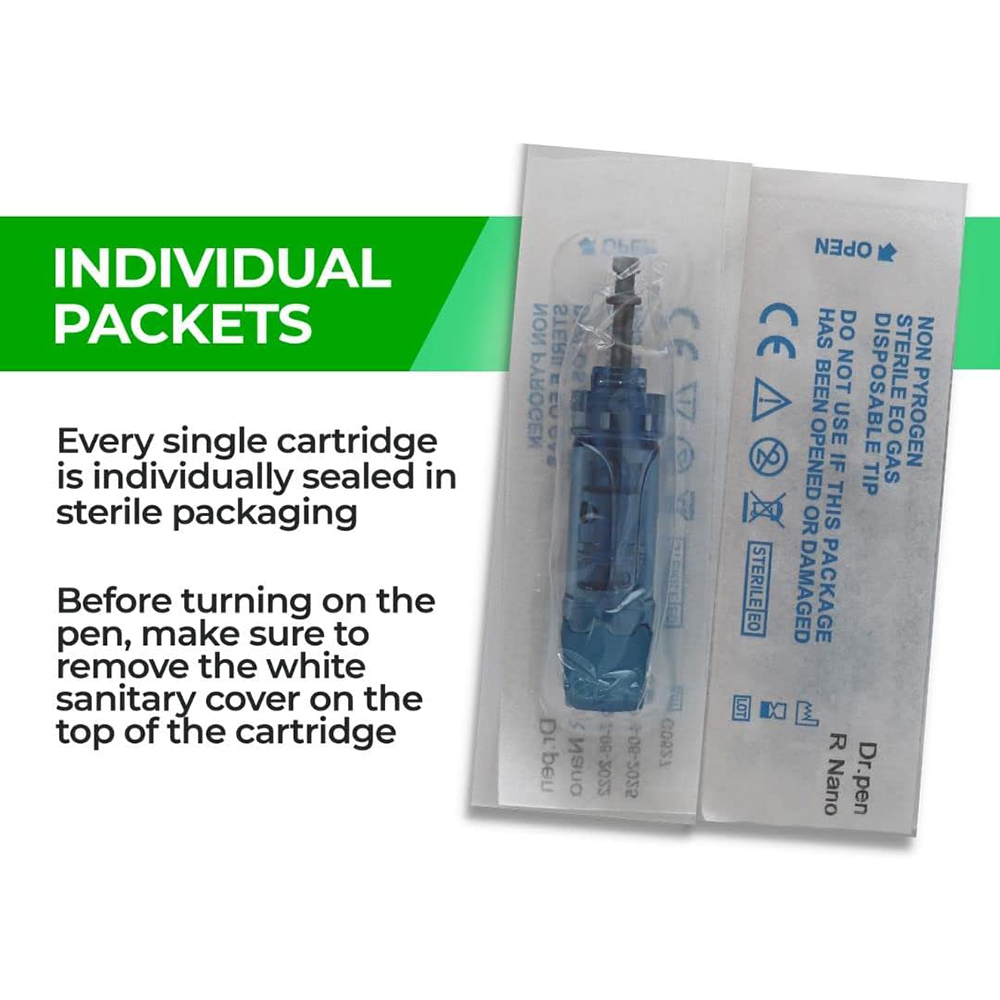 Dr. Pen Ultima A8S/M8S/A9/A11 Original Manufacturer Replacement MTS Needles Cartridges,11/16/24/36/42 Pins Round Nano Bayonet Dr Pen A8S M8S A9 A11 Needle Cartridges Original Manufacturer - Honkay MTS Needles Cartridges,Dr Pen A8S M8S A9 A11 Needle Cartridges