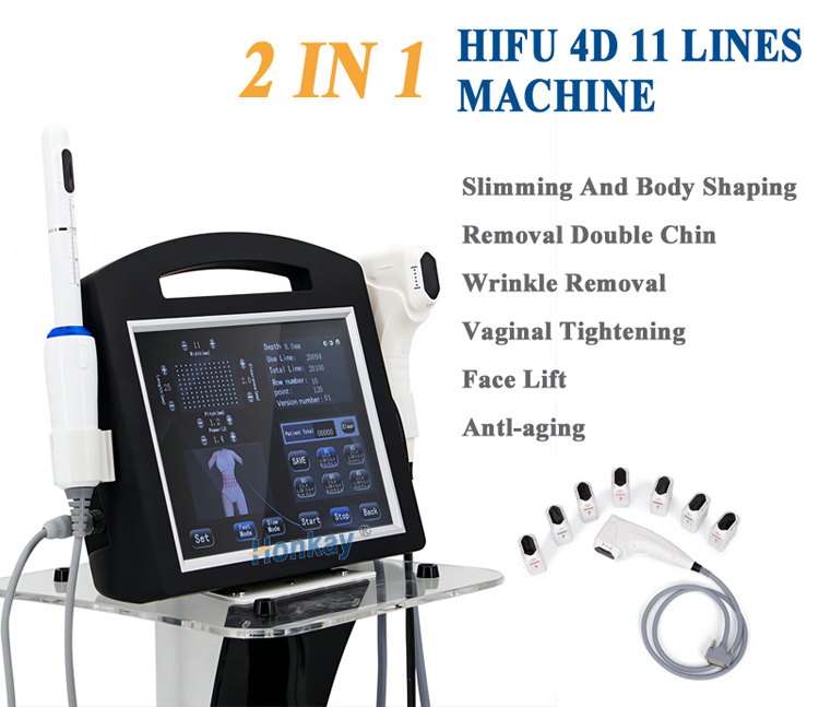 Professional 2 In 1 4D HIFU Anti-aging Beauty Wrinkle Removal Instrument Skin Lifting Facial Management Collagen Machine 2 in 1 HIFU Anti Aging Machine | Honkay hifu machine for face,hifu machine,hifu machine price