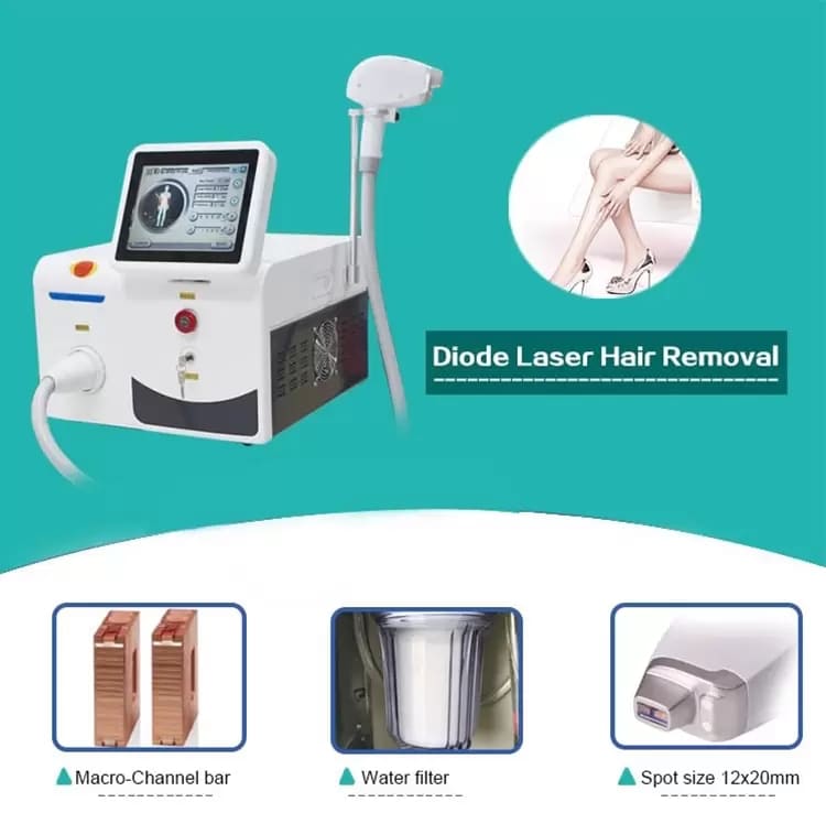 Portable germany Bars 808nm Diode Laser Permanent Hair Removal Machine 1064 808 755 nm Triple Wavelength Hair Removal Laser Equipment Professional 808nm/3 Wavelength Hair Removal Machine | Honkay laser hair removal machine professional,laser hair removal machine,hair removal machine