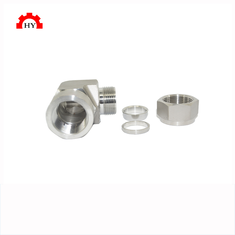 stainless steel 90 degree compression pipe fitting female elbow