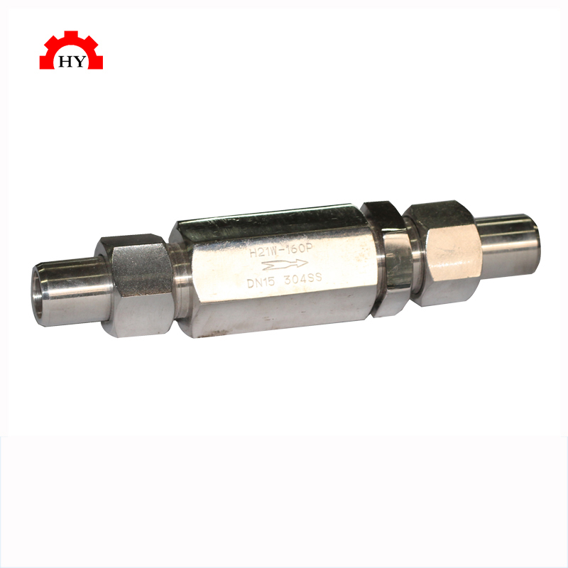 SS304 SS316 6000 PSI welding inlne check valve