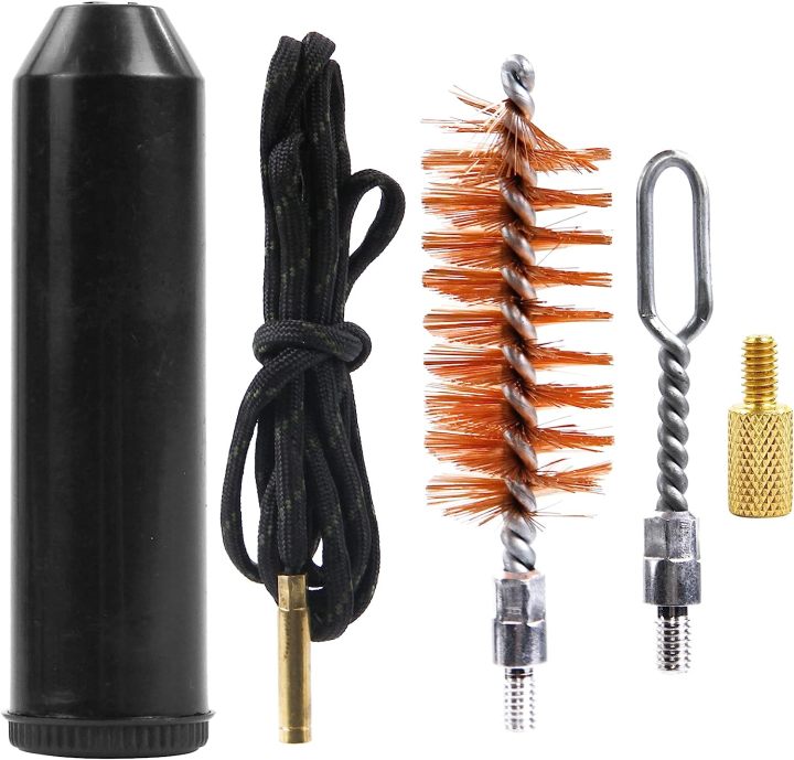 Pull-Through Gun Cleaning Kit with Rope Bronze Brush,12GA,Pocket Size  