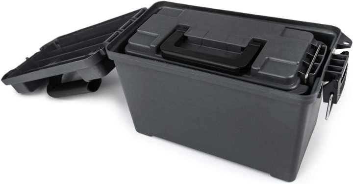 Ammo Storage, Plastic Ammo Storage Box, Lockable Waterproof Ammo Can for Pistol, Rifle, Shotgun(Combo 2 Pack) Lockable Ammo Storage Boxes for Pistols, Rifles, and Shotguns ammo storage box,ammo storage,ammo can