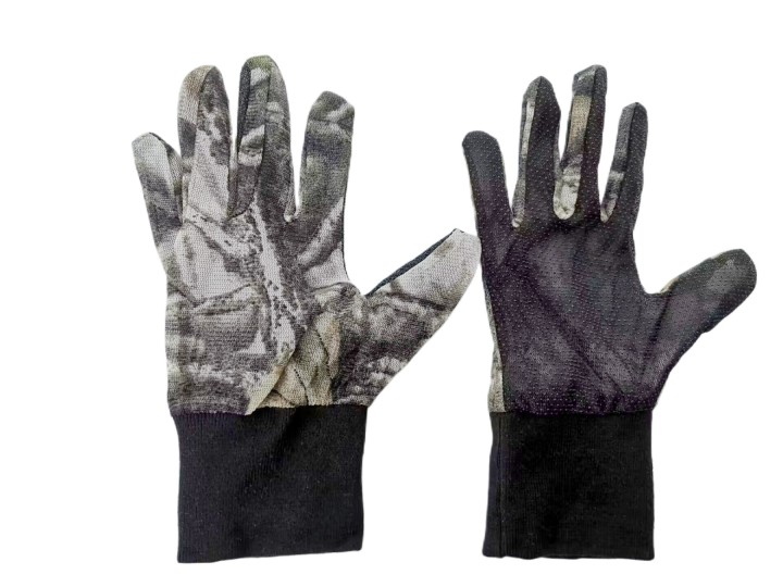 Camo Mesh Gloves Anti Slip Full Finger Sun Protection Lightweight Hunting Gloves  