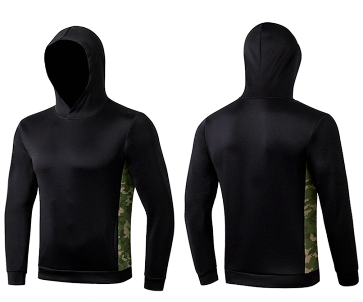 Loose sports sweatshirt running fitness training clothes camouflage hoodie casual long sleeves custom hoodie jackets  custom hoodie jackets