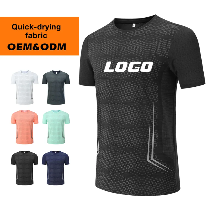 Customized T-shirts Training Clothing high quality Sublimation Tee Shirts Plus Size mutli colors OEM and ODM Custom Football T-Shirt Sports Wear  Training Clothing