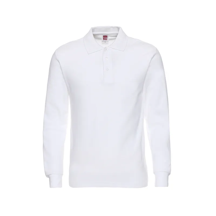 Custom blank long sleeve polo shirts free design embroidery printed logo  