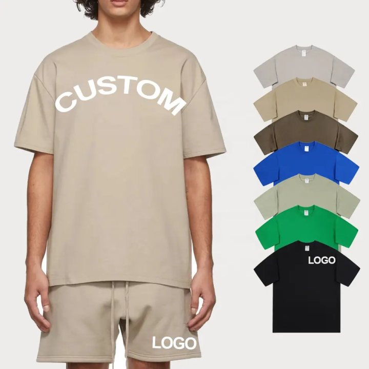 Summer tracksuits men short sleeve crew neck cotton 100% shorts running men suit OEM and ODM Custom Football T-Shirt Sports Wear  