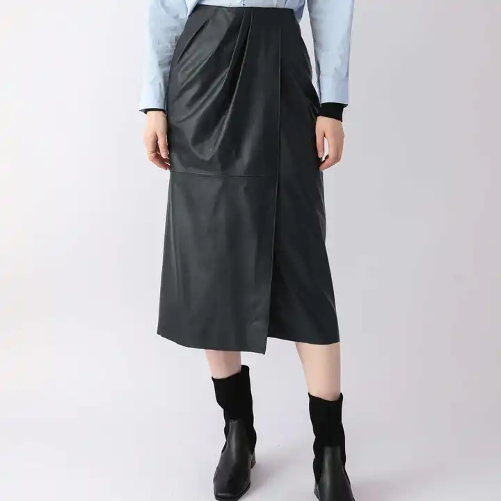 leather skirts female spring elegant classical half-dress OEM Fashion Summer Custom Logo dress  OEM Fashion Summer Custom Logo dress