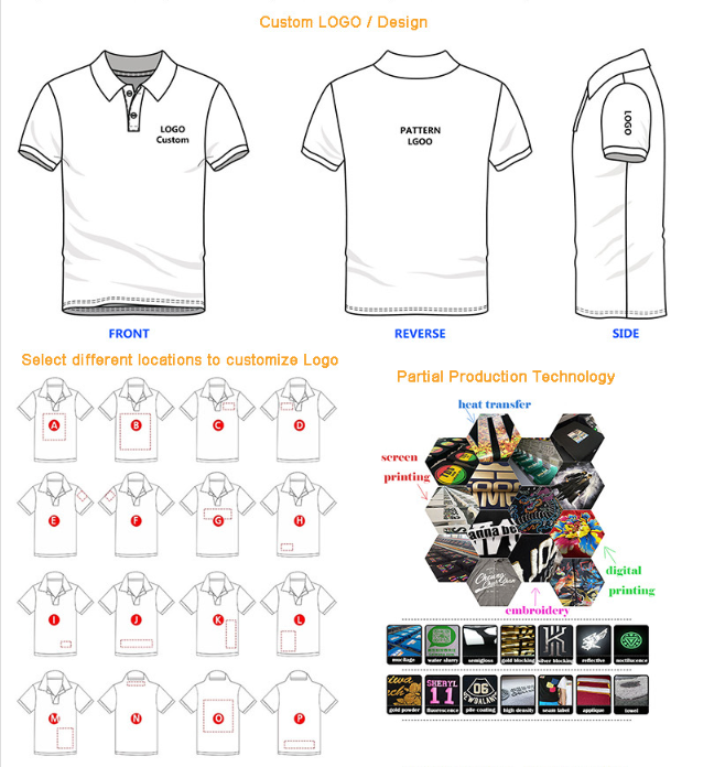 Golf clothing embroidered printed custom design plain dry fit men Polo T Shirts OEM and ODM Custom Football T-Shirt Sports Wear