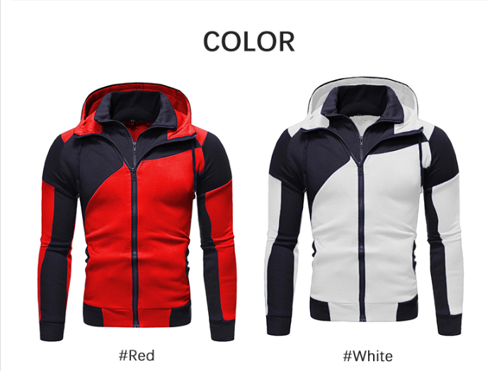 Mens active wear zip up jackets sports tracksuits slim fit track jackets