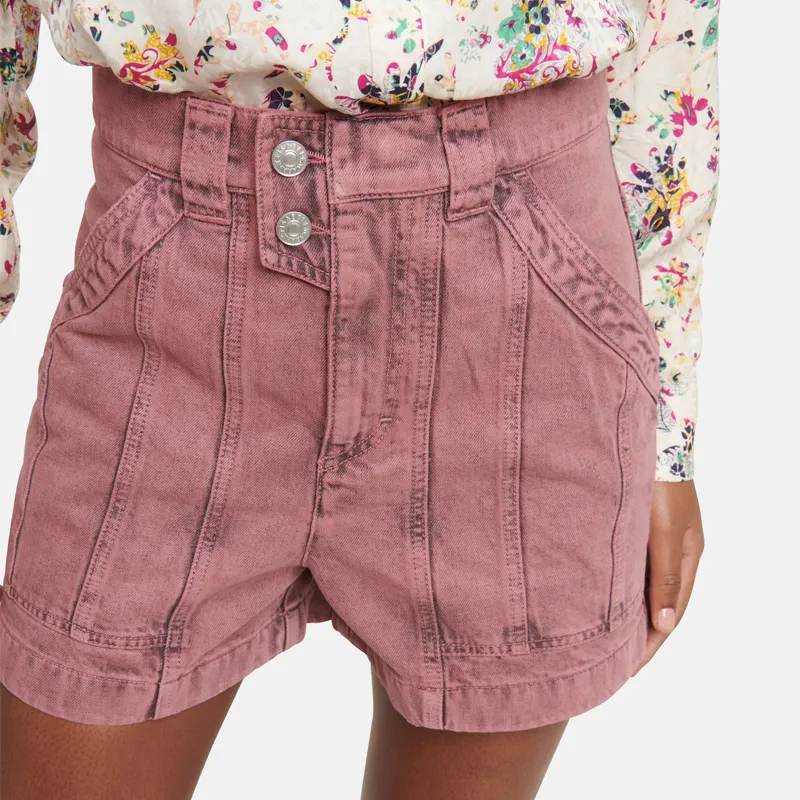 Summer women high waist jeans vintage denim shorts Custom Logo Print or Embroidered Sweatpants Shorts cotton Gym wear Shorts
