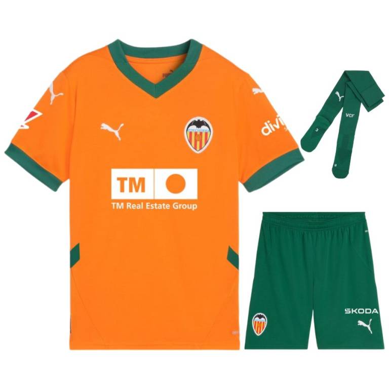 Children's Valencia FC Third Jersey Kit 24/25