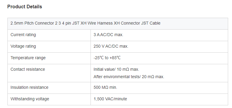 Male Female Housing Connectors Plug Wire Cables 20AWG Assembly Wiring Harness