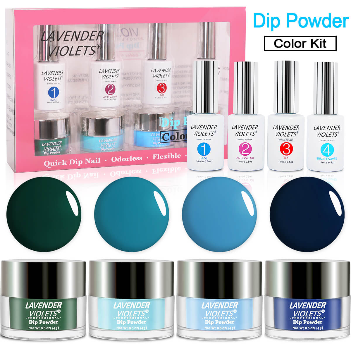 Lavender Violets Acrylic Dip Powder Dipping System Starter Kit J766