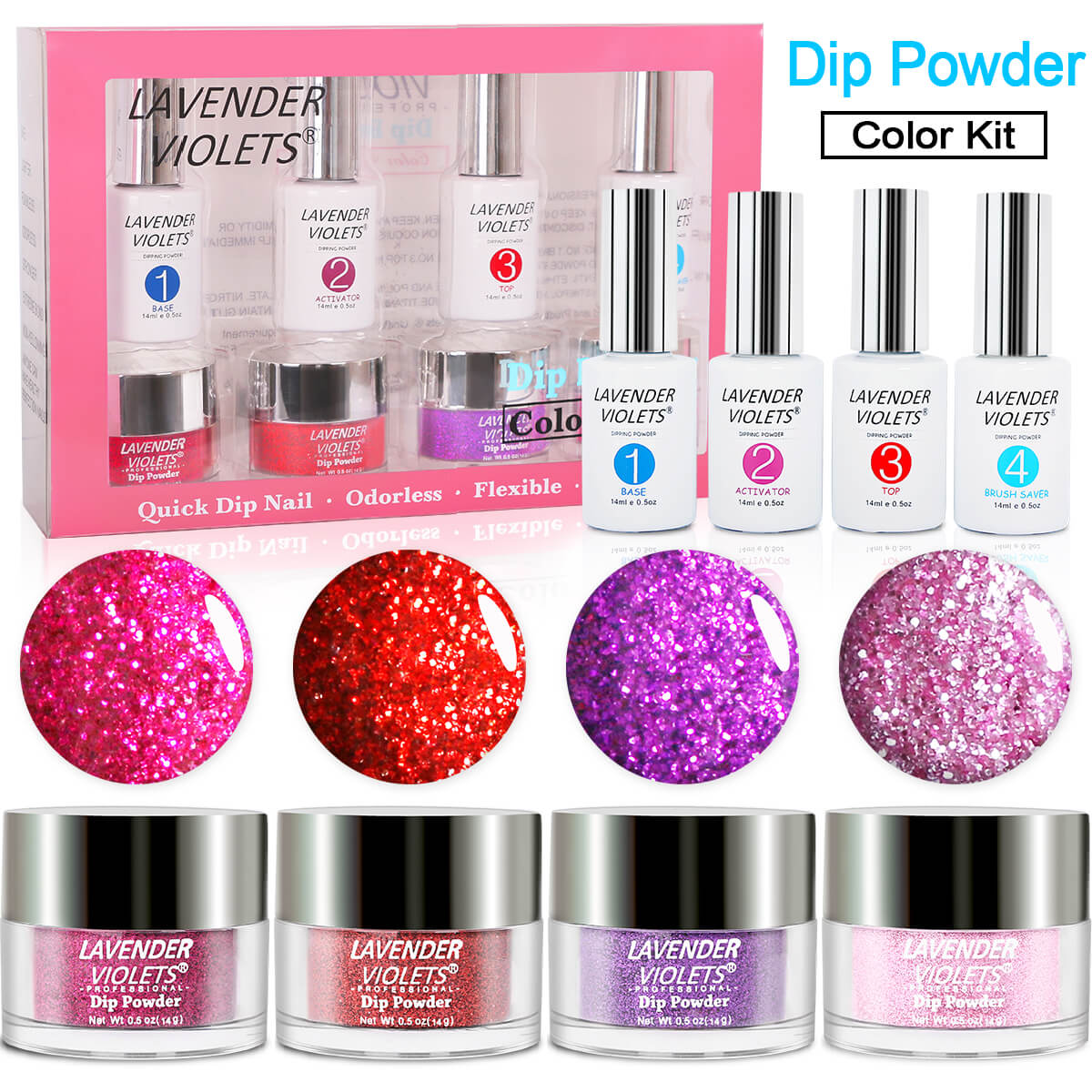 Lavender Violets Acrylic Dip Powder Dipping System Starter Kit J771