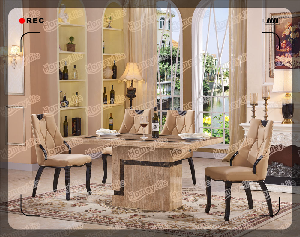 Wonderfull Design 6 Seater Marble Dining Table