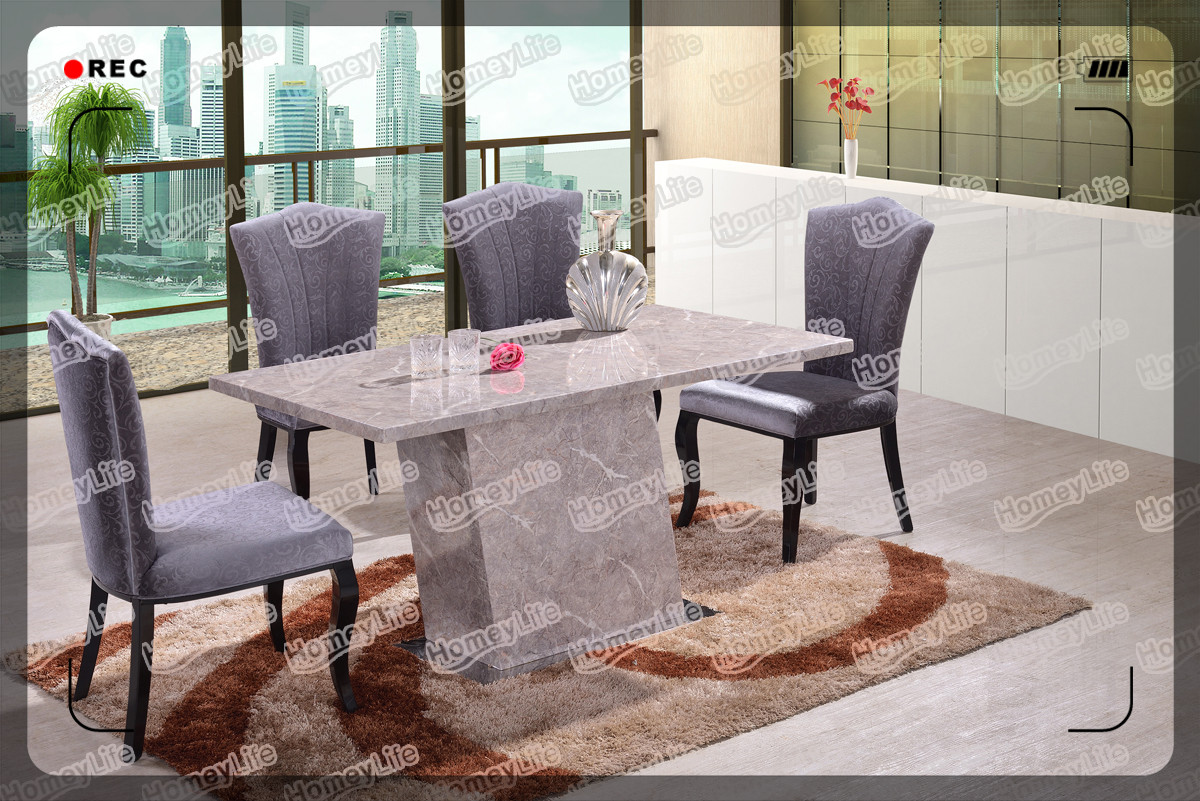 competitive price rectangular top marble dining table