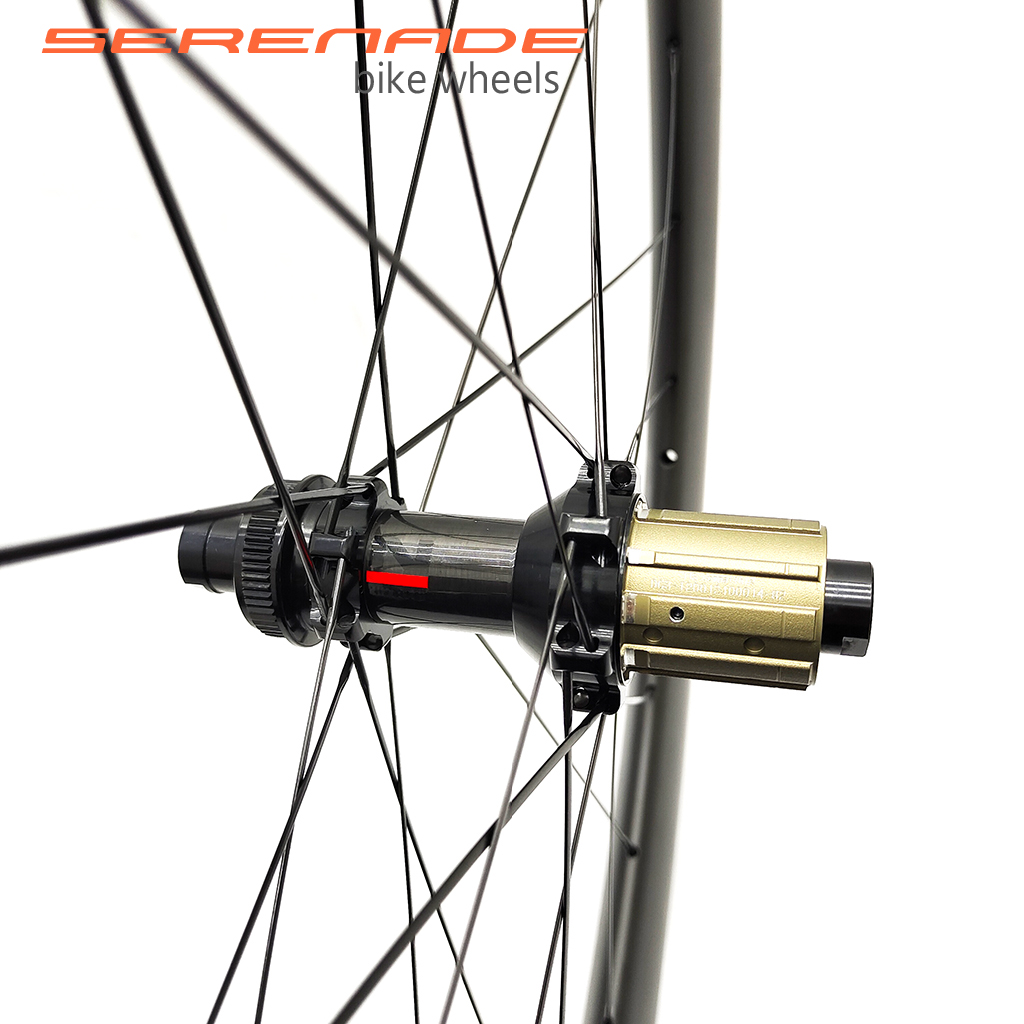 Allroad Gravel Disc Carbon Road Bike wheels 40mm deep 31mm wide tubeless rim with D411CB D412CB hub Boost Allroad Gravel carbon road bike wheel set 40mm hookless tubeless