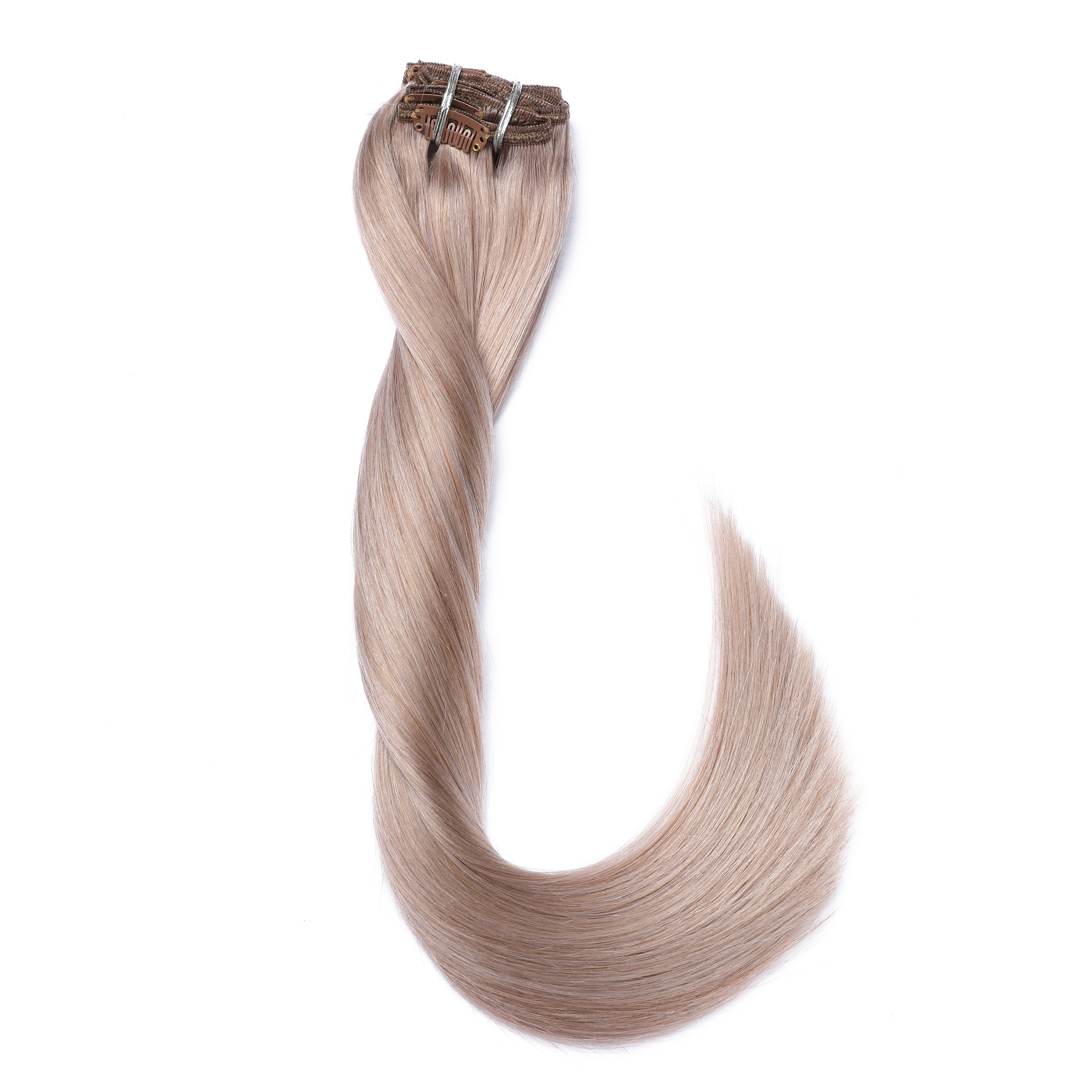 Remy Human Hair Clip in Extensions for Women Thick to Ends Dark Brown 6Pieces 70grams/2.45oz  