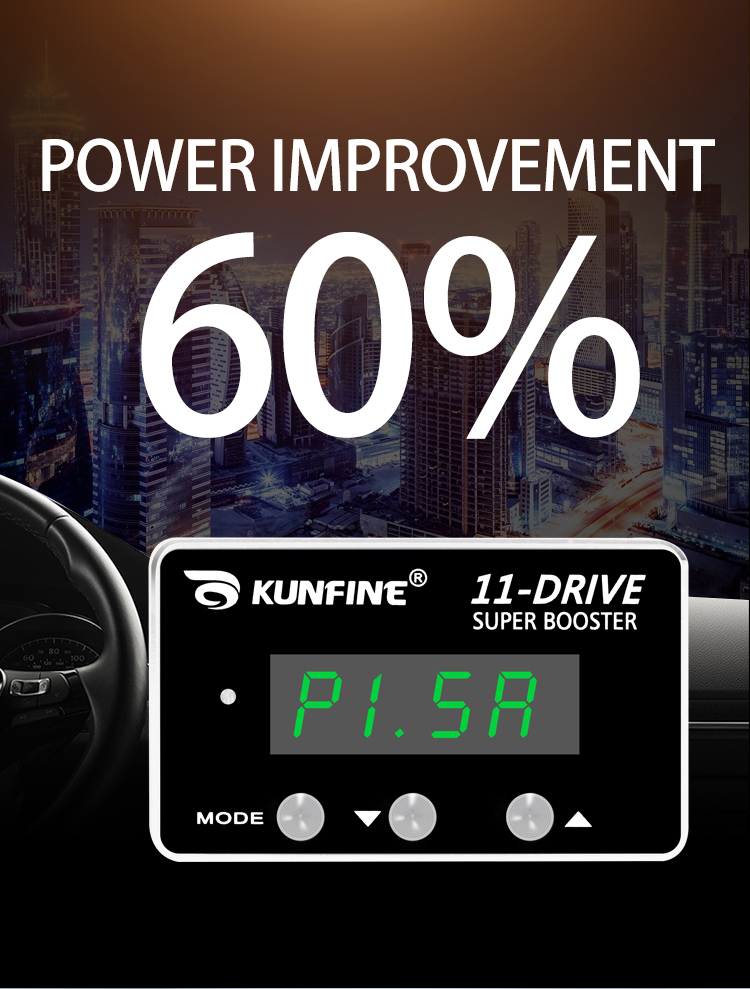 KUNFINE Car Electronic Throttle Controller Racing Accelerator Potent Booster For Hyundai ELANTRA 2016- After PETROL DIESEL KUNFINE
