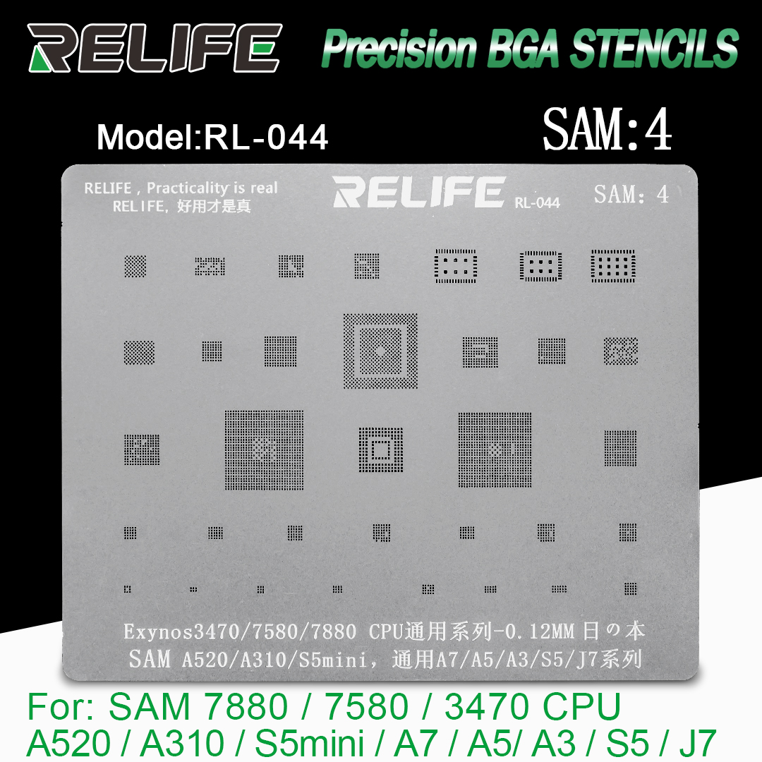 RELIFE RL-044 Samsung BGA stencil / 0.12MM relifeRL-044 Samsung BGA stencil /0.12MM