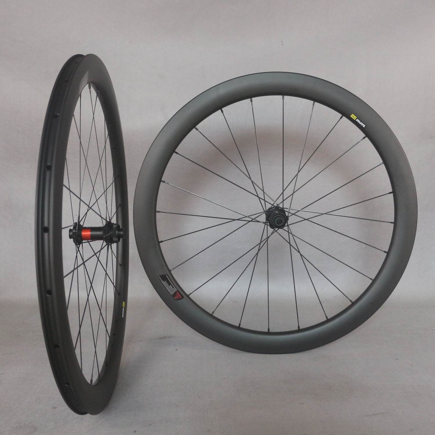 56cm AERO Carbon Bike Frame Road Bicycle Wheels Clincher 700C V brake Red glossy 