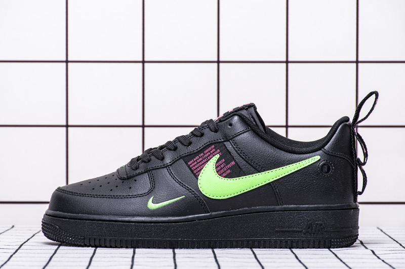 nike air force 1 low utility black scream green