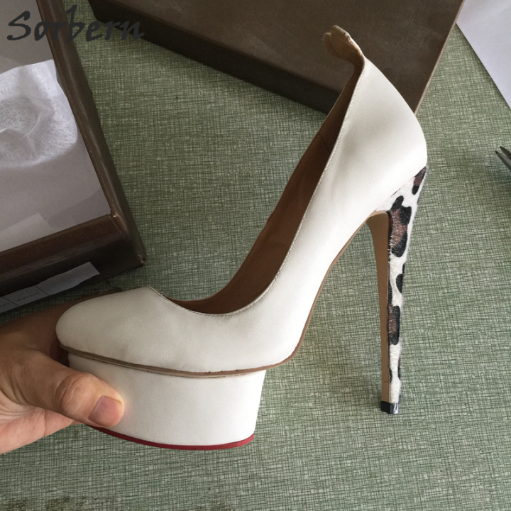 soft white pumps