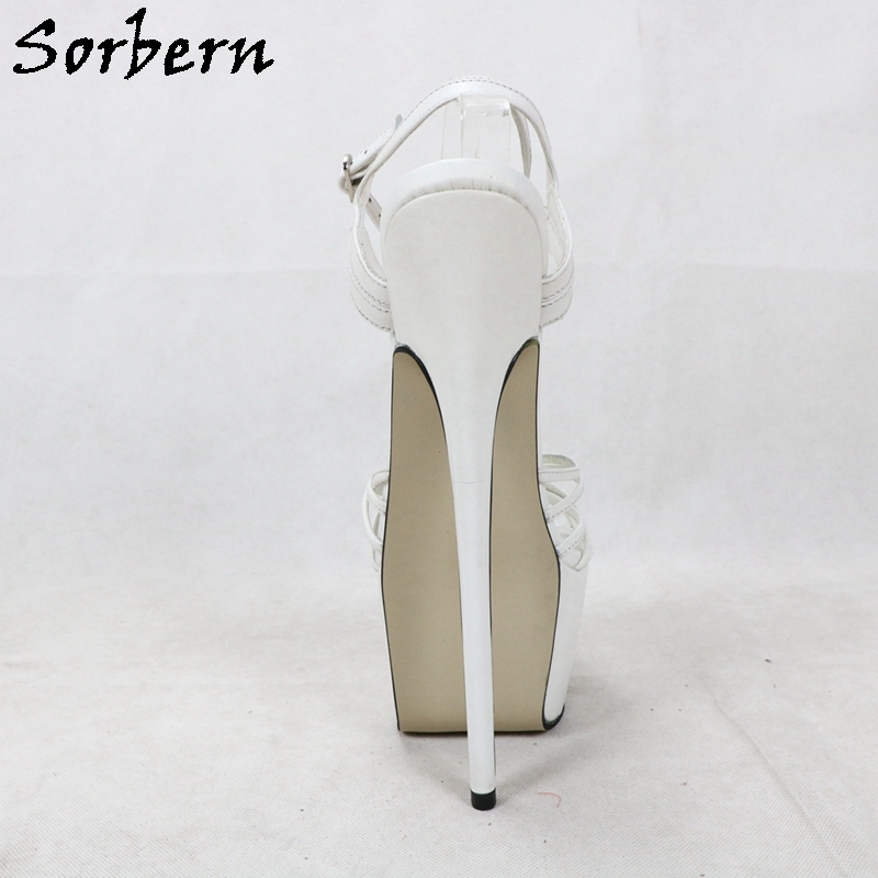 Sorbern Sexy 22cm Genuine Leather Sandals Women Slingback Summer Shoes