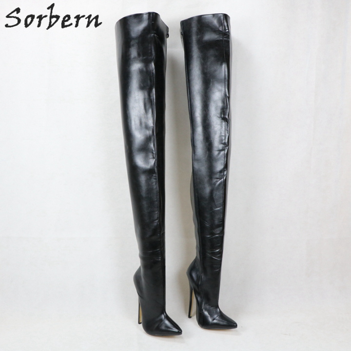 Sorbern 90Cm Super Long Boots Spike High Heels Sexy Fetish Shoes ...