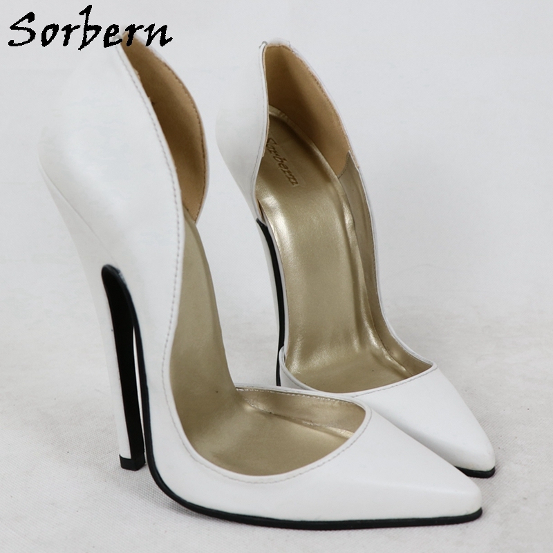 Sorbern Sexy Women Pumps 16Cm High Heel Stilettos Pointed Toe
