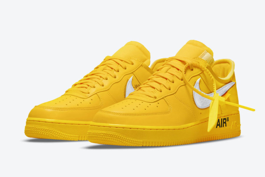 cnFashion News --- Photos of the Off-White x Nike Air Force 1 “University Gold”