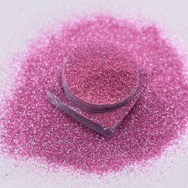 B0920 1/8''-1/128'' (50um thickness) Rouge pink color glitter 