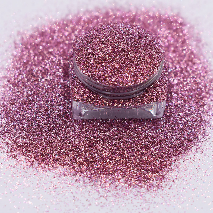 B0908  1/8''-1/128'' (50um thickness) Pink color glitter