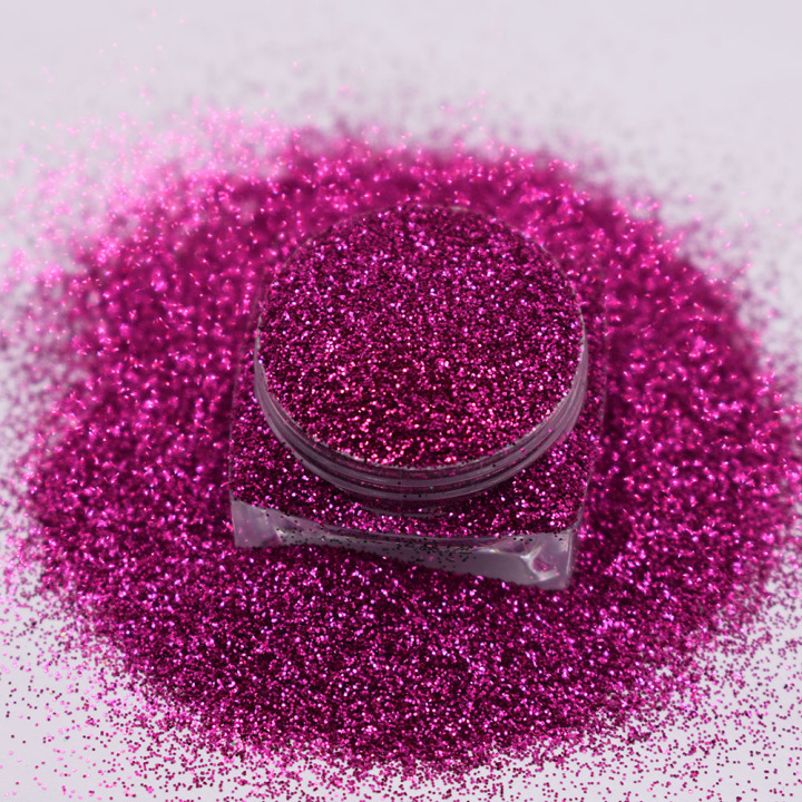 B0903  1/8''-1/128'' (50um thickness) Pink pure color glitter 