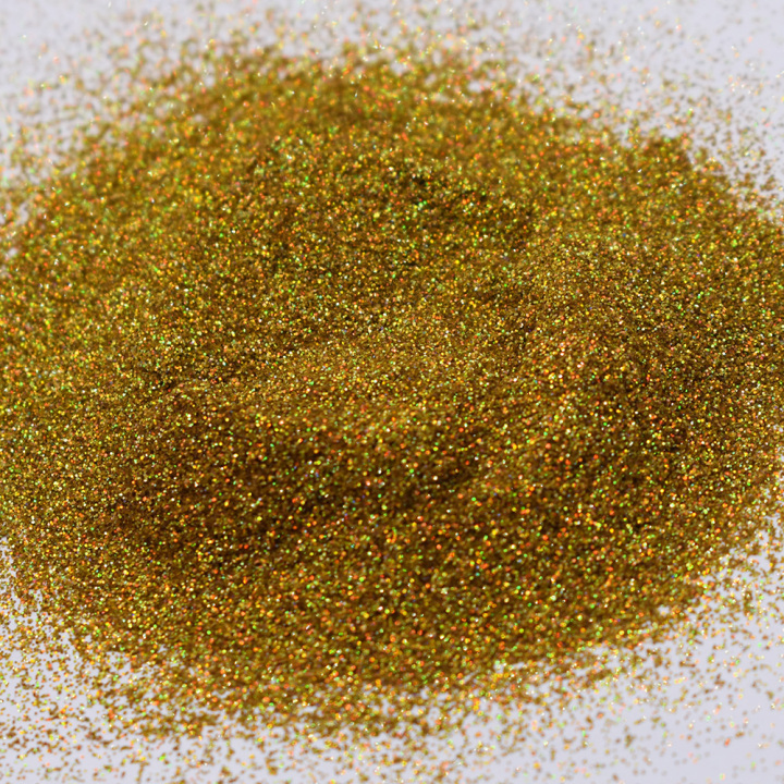 LB210A  1/128' Hexagon Shapes Laser green gold Glitter 