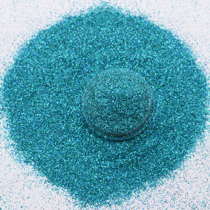 LB701   1/128' Hexagon Shapes Laser light blue Glitter 