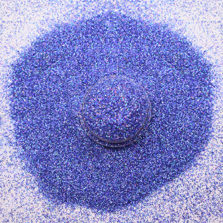 LB709  1/128' Hexagon Shapes Laser dark blue Glitter 